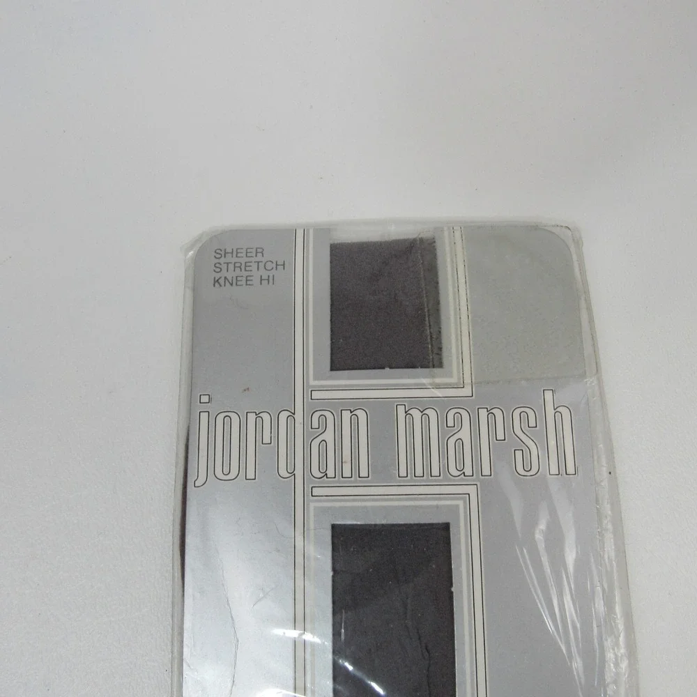 Jordan Marsh Sheer Stretch Knee Hi Pantyhose Stockings‎ Brown One Size Nylon